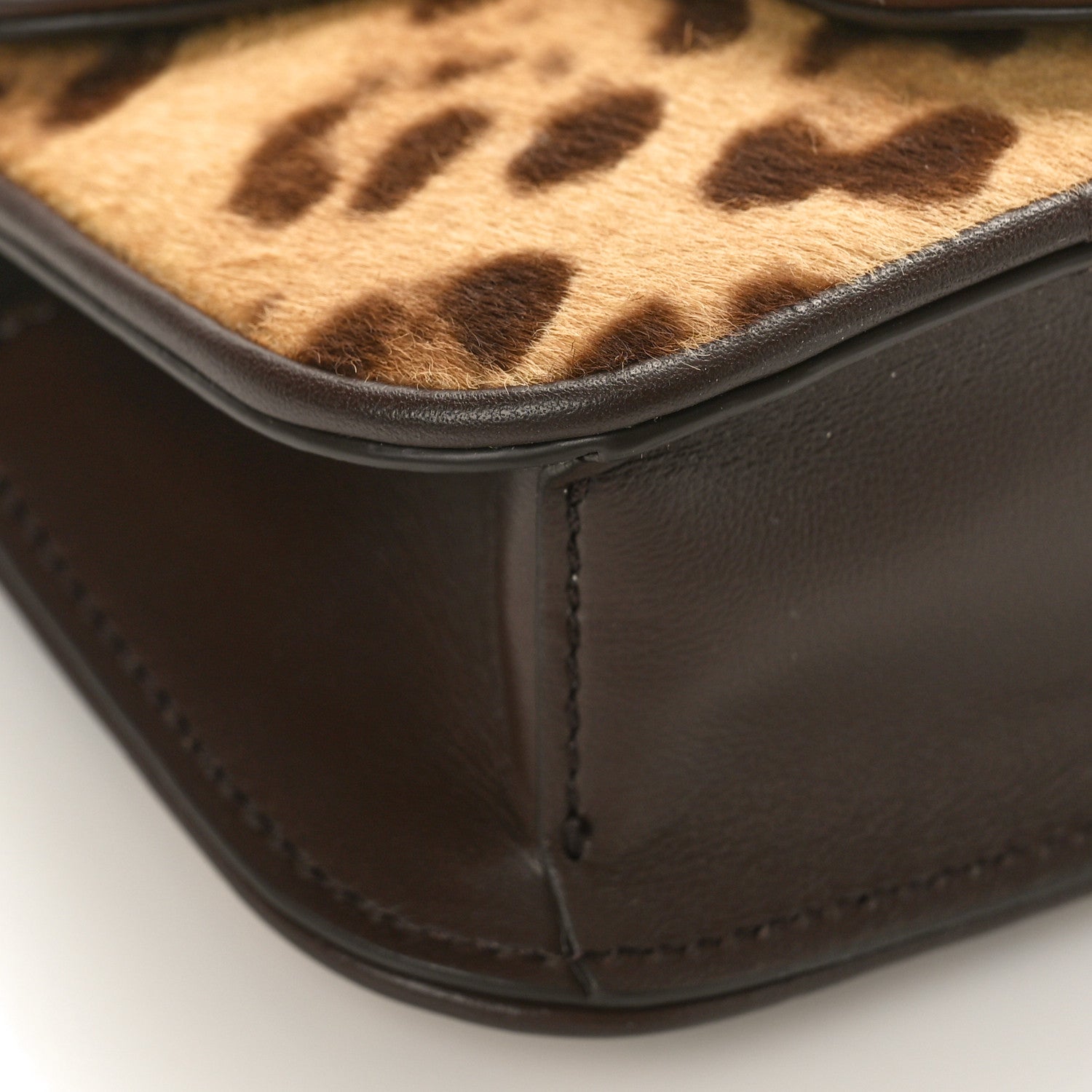 Valentino Garavani Pony Hair Leopard Vlogo Small Loco Shoulder Bag Brown Multicolor 7 of 8