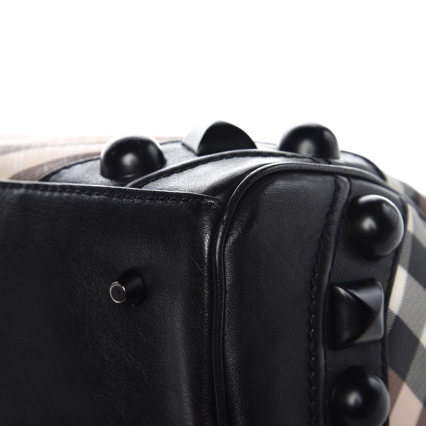 Nova Check Mega Stud Bowling Bag Black