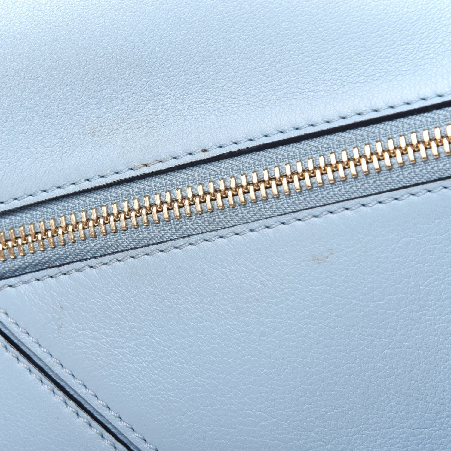 Loewe Calfskin Small Puzzle Bag Aqua 17 of 25