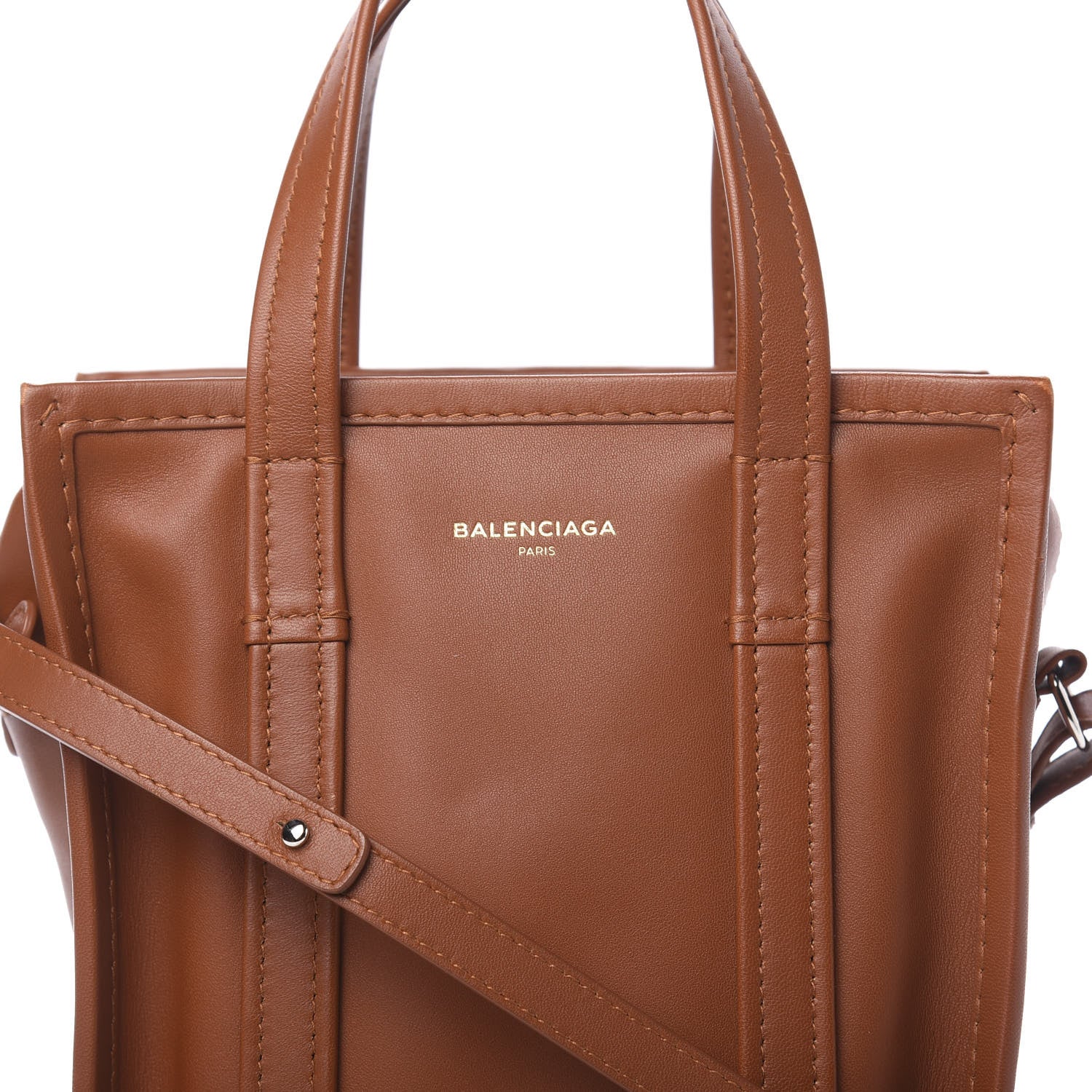 Balenciaga Agneau XS Bazar Shopper Tote Marron Fauve 15 of 21