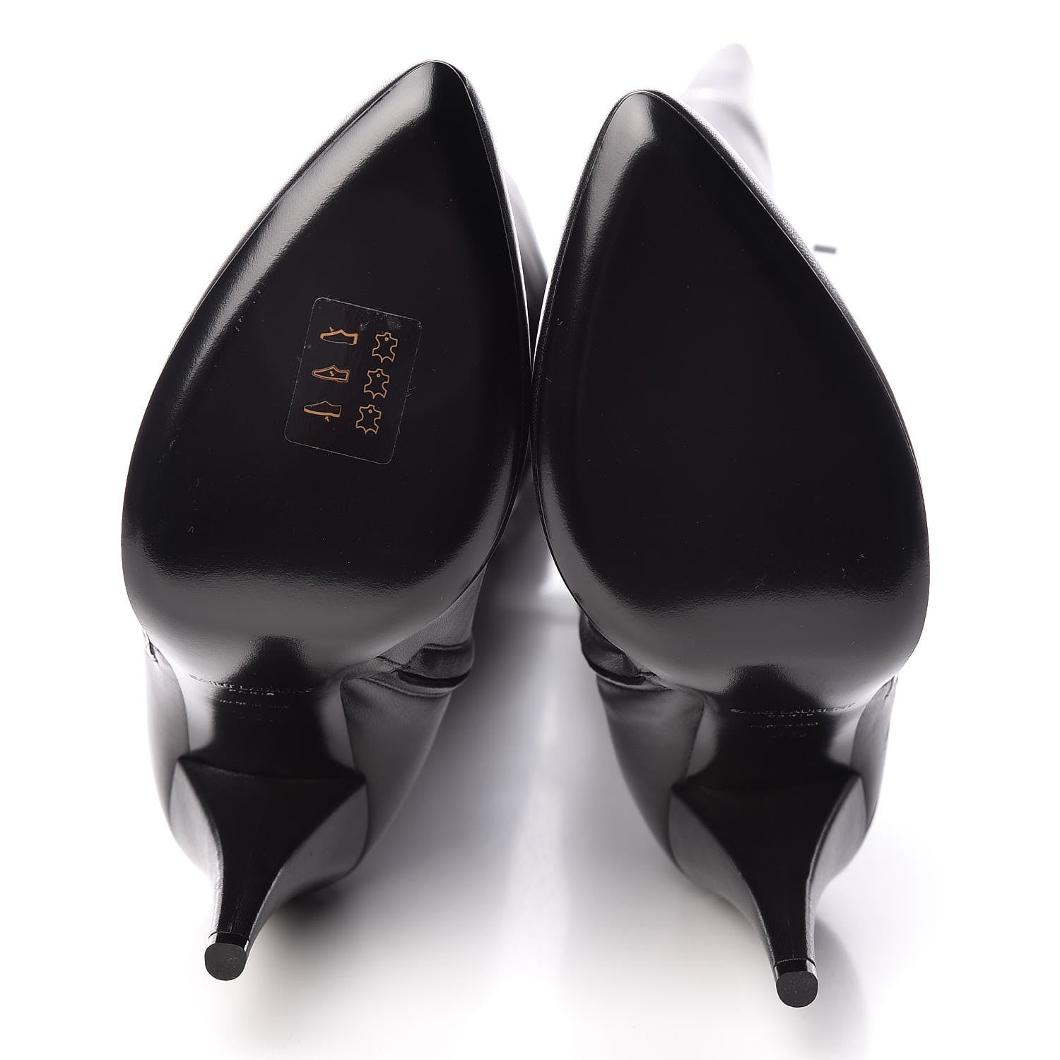 Saint Laurent Nappa Fetish 105 Zip Over The Knee Boots 36.5 Black 5 of 9