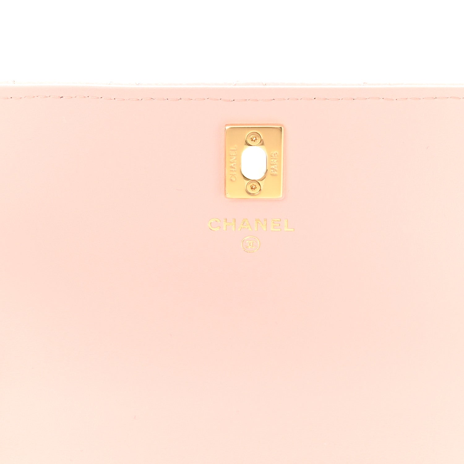 Chanel Shiny Caviar Quilted Flap Charm Wallet On Chain WOC Light Pink 5 of 10
