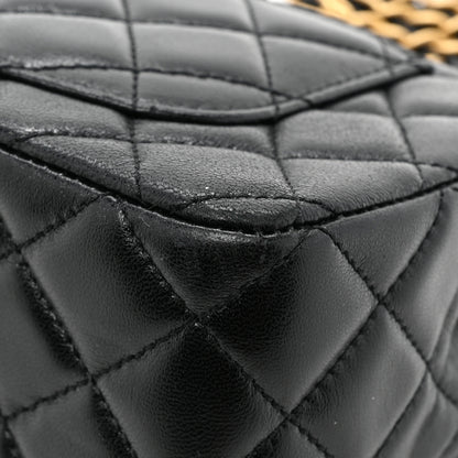 Chanel Lambskin Quilted Mini Metal Top Handle Rectangular Flap Black 10 of 11