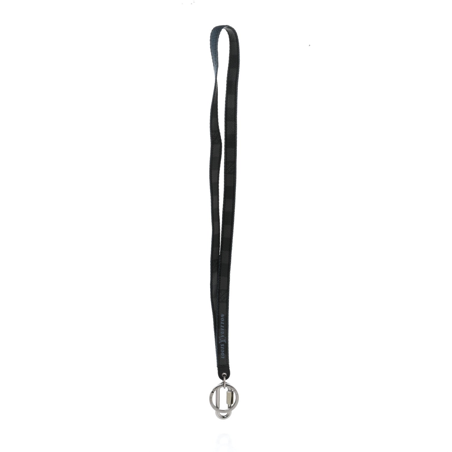 Louis Vuitton Damier Graphite Coastline Lanyard Key Holder 2 of 3