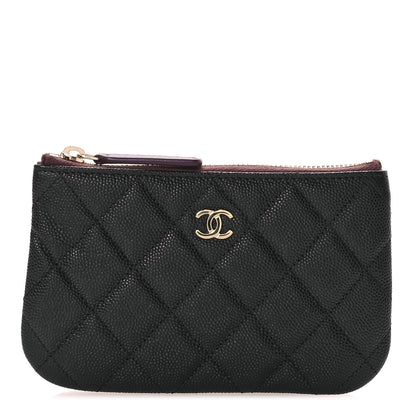 Chanel Caviar Quilted Small Cosmetic Case Black 1 of 7