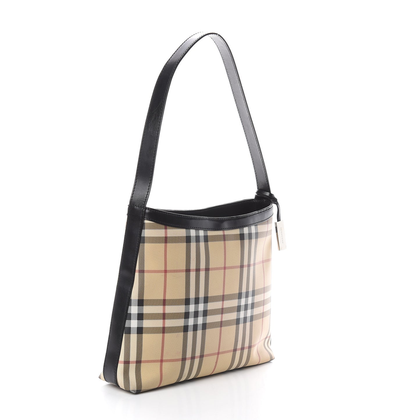 House Check Shoulder Bag Black