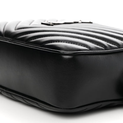 Saint Laurent Calfskin Matelasse Monogram Lou Camera Bag Black 8 of 8