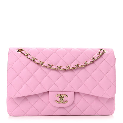 Chanel Caviar Quilted Jumbo Double Flap Pink 1 of 11