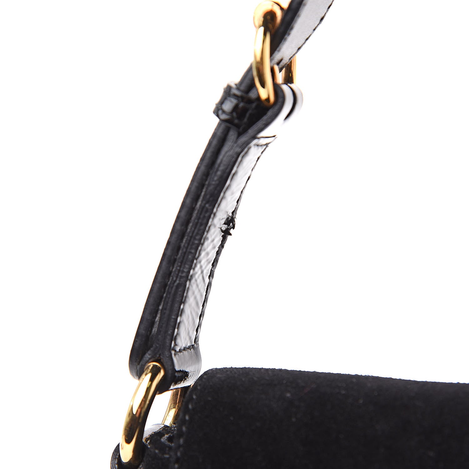 Gucci Suede Wave Flap Bag Black 12 of 13