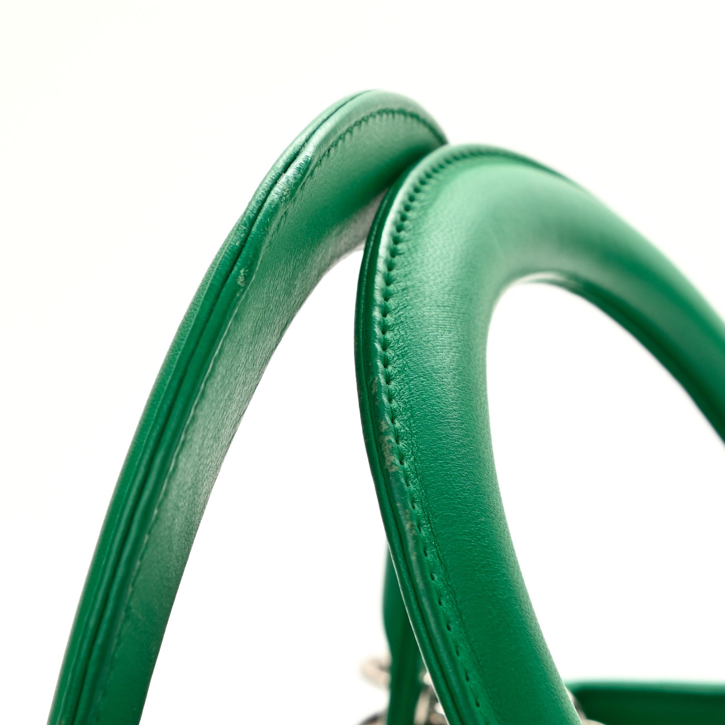 Lambskin Cannage Medium Lady Dior Green