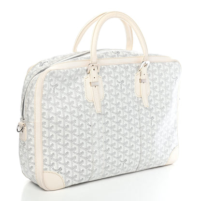 Goyard Goyardine Ambassade MM Briefcase White 2 of 7