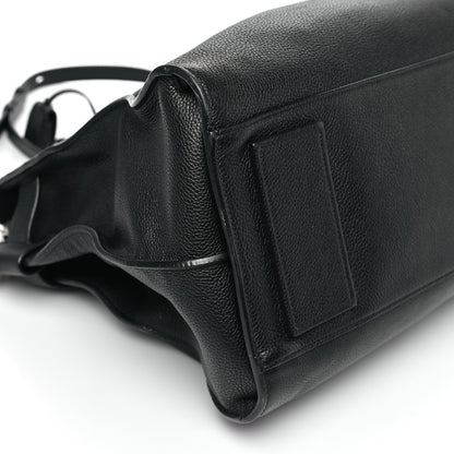 Saint Laurent Grained Calfskin Medium Souple Sac De Jour Duffle Black 8 of 9