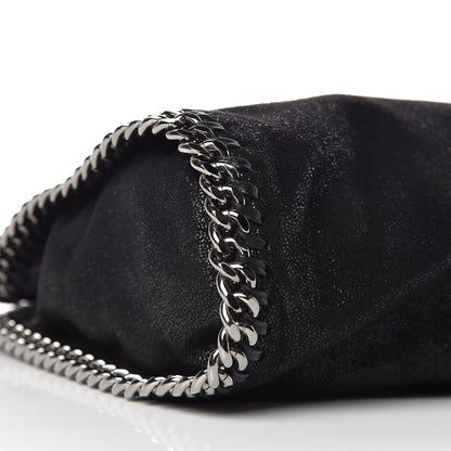 Stella McCartney Shaggy Deer Mini Falabella Fold Over Tote Black 8 of 9