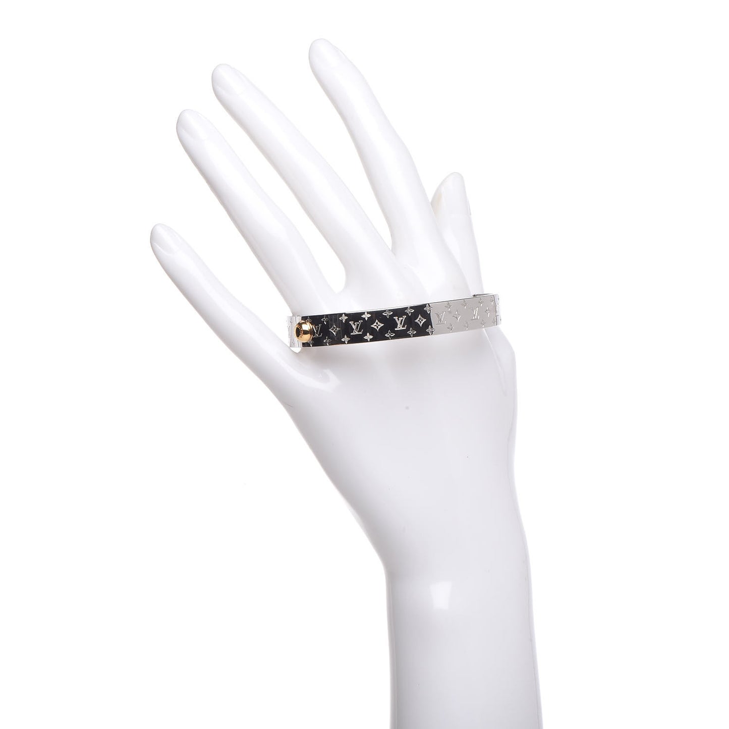 Palladium Monogram Nanogram Cuff M
