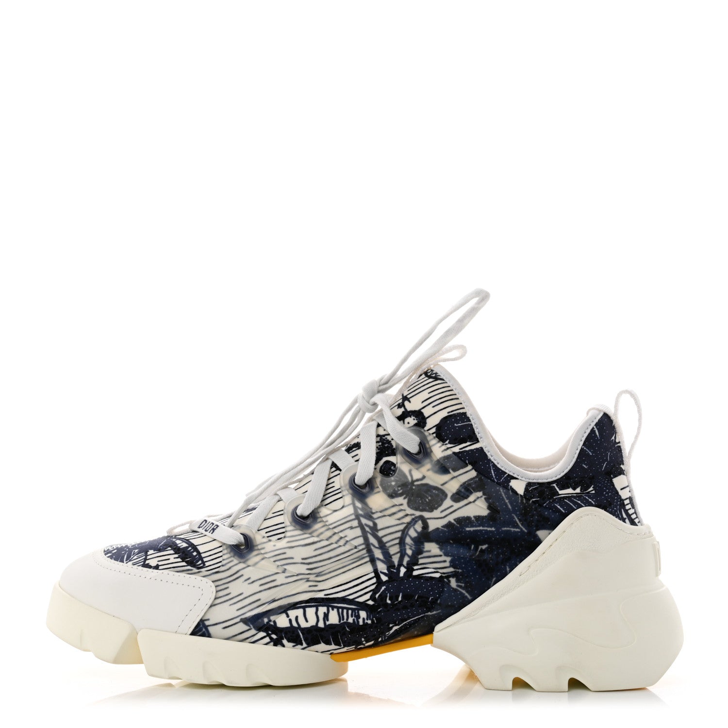 Christian Dior Technical Fabric Tie & Dior Print Womens D-Connect Sneakers 40 Off White 1 of 8