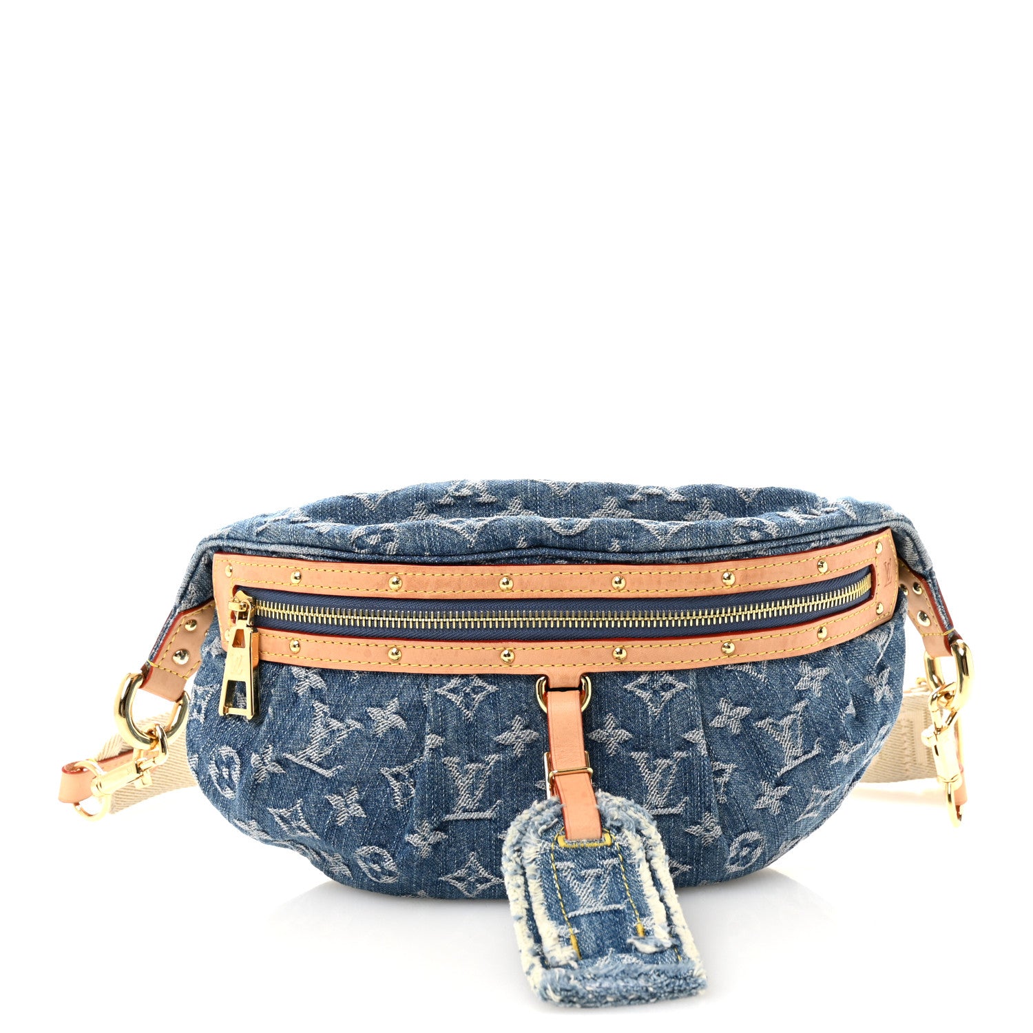 Louis Vuitton Monogram Denim High Rise Bumbag Blue 1 of 9