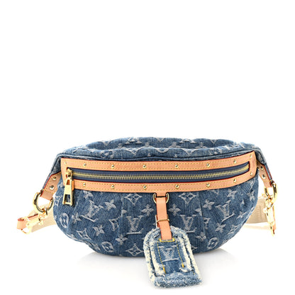 Louis Vuitton Monogram Denim High Rise Bumbag Blue 1 of 9