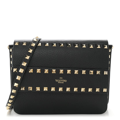 Valentino Garavani Vitello Rockstud Side Slip Crossbody Black 1 of 13