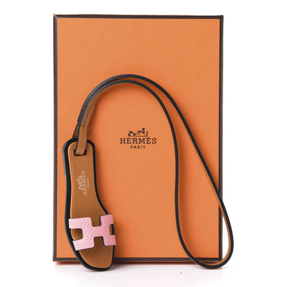 Hermes Epsom Butler Calfskin Hunter Oran Nano Bag Charm Rose Confetti Sable 6 of 6