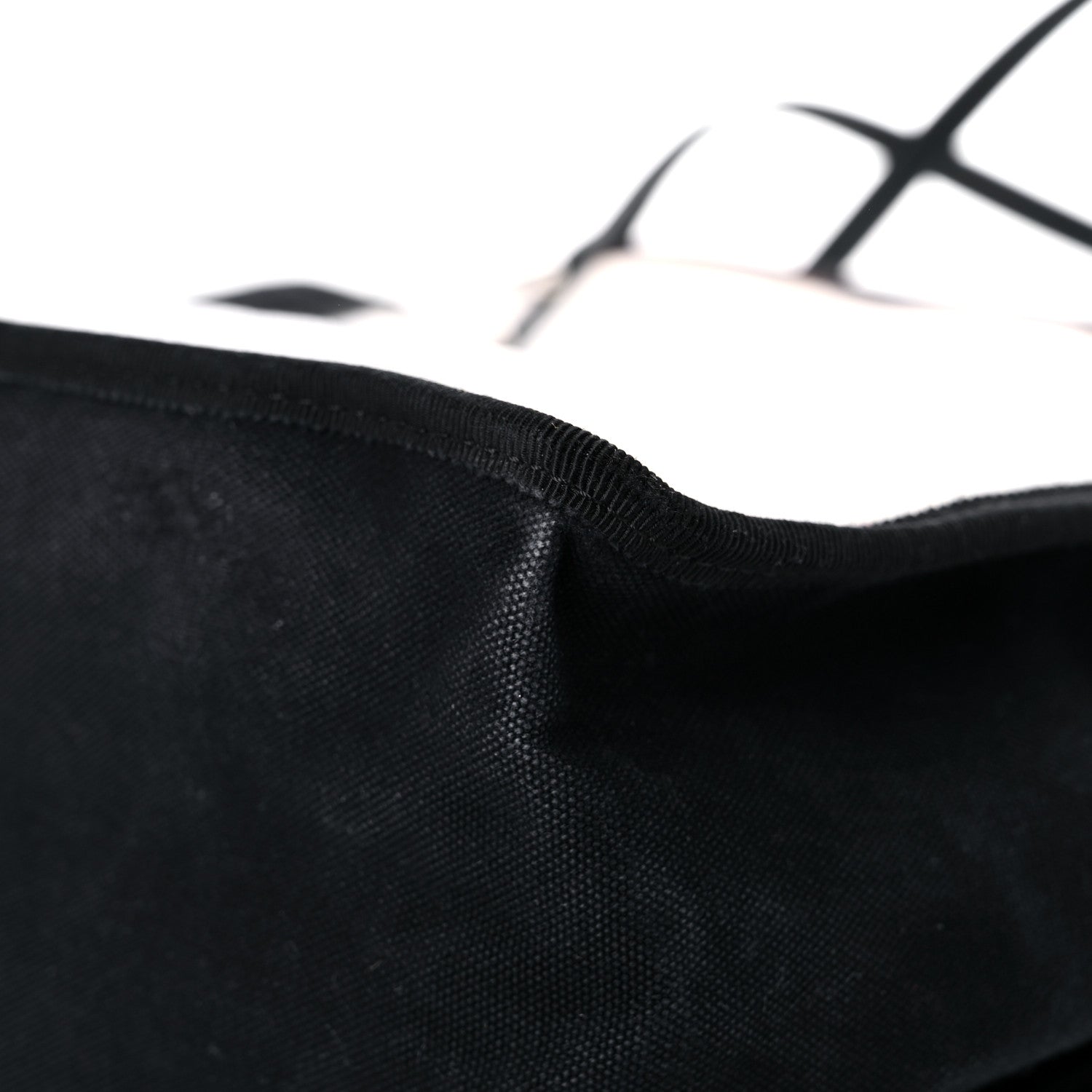 Chanel Canvas Calfskin Let's Demonstrate Small Tote White Black 11 of 20