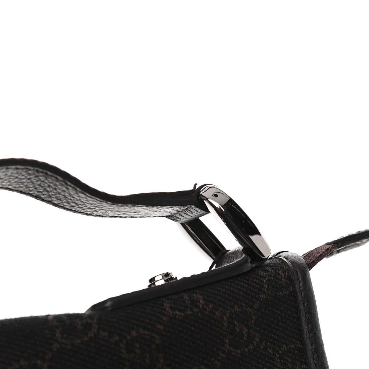 Gucci Denim Monogram Abbey Messenger Bag Dark Brown 10 of 10