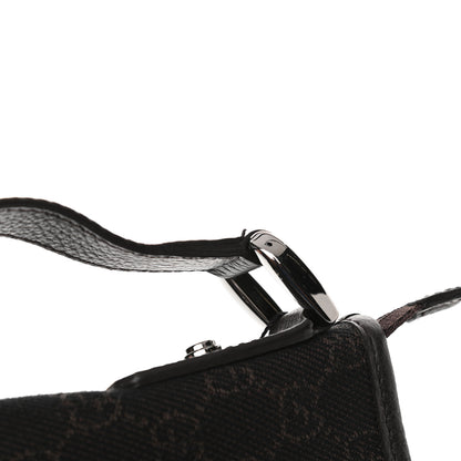 Gucci Denim Monogram Abbey Messenger Bag Dark Brown 10 of 10