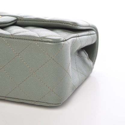 Chanel Iridescent Caviar Quilted Mini Rectangular Flap Green 6 of 9