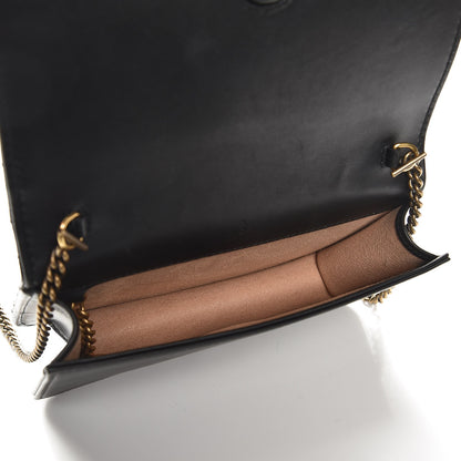 Gucci Calfskin Matelasse Animal Studs GG Marmont Mini Bag Black 6 of 8