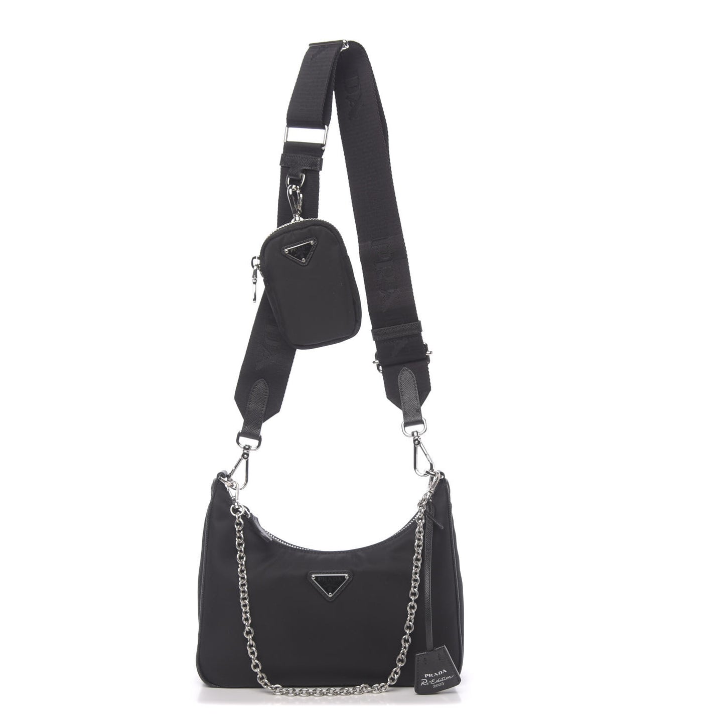 Nylon Re-Edition 2005 Shoulder Bag Black