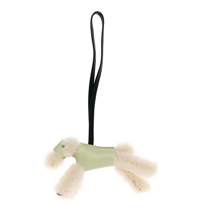 Hermes Milo Lambskin Shearling Budy Charm Vert Fizz 1 of 4