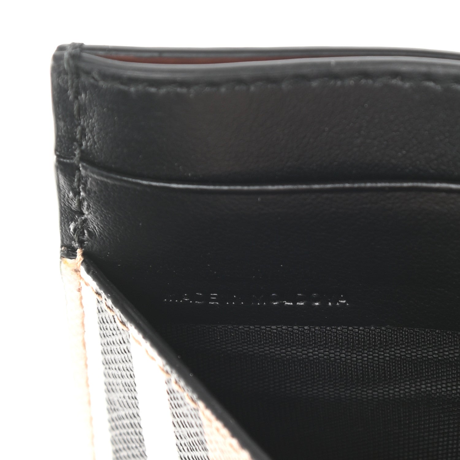 Burberry E-Canvas Calfskin Icon Stripe Card Case Archive Beige 7 of 8