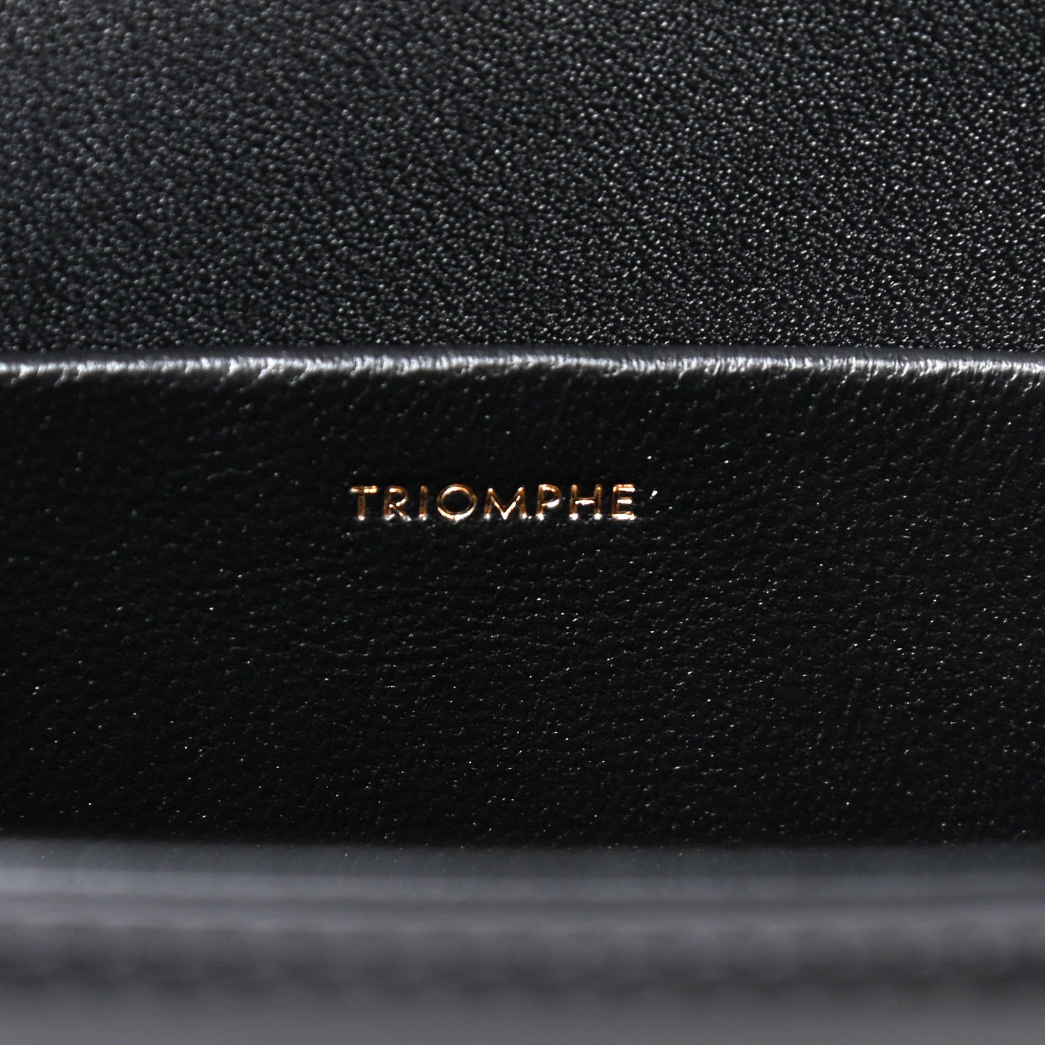 Celine Shiny Calfskin Triomphe Shoulder Bag Black 8 of 8
