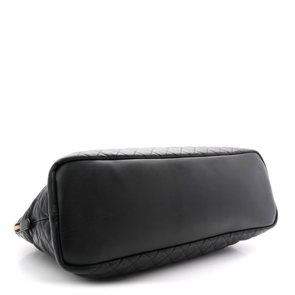 Saint Laurent Calfskin Quilted ES Giant Travel Bag Black 3 of 9