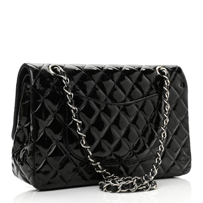 Chanel Patent Quilted Medium Double Flap Black 3 of 12