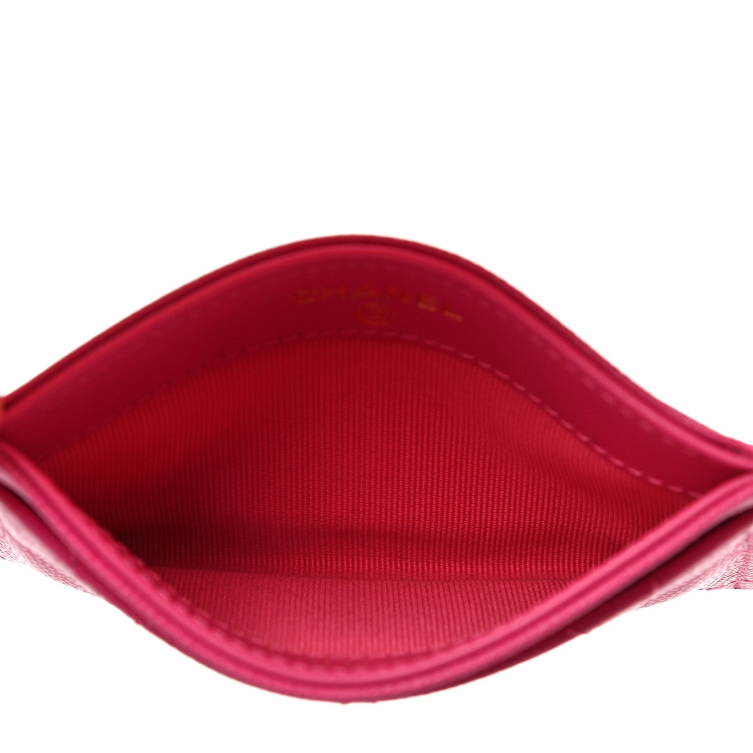 Chanel Caviar Quilted Card Holder Pink 5 of 12