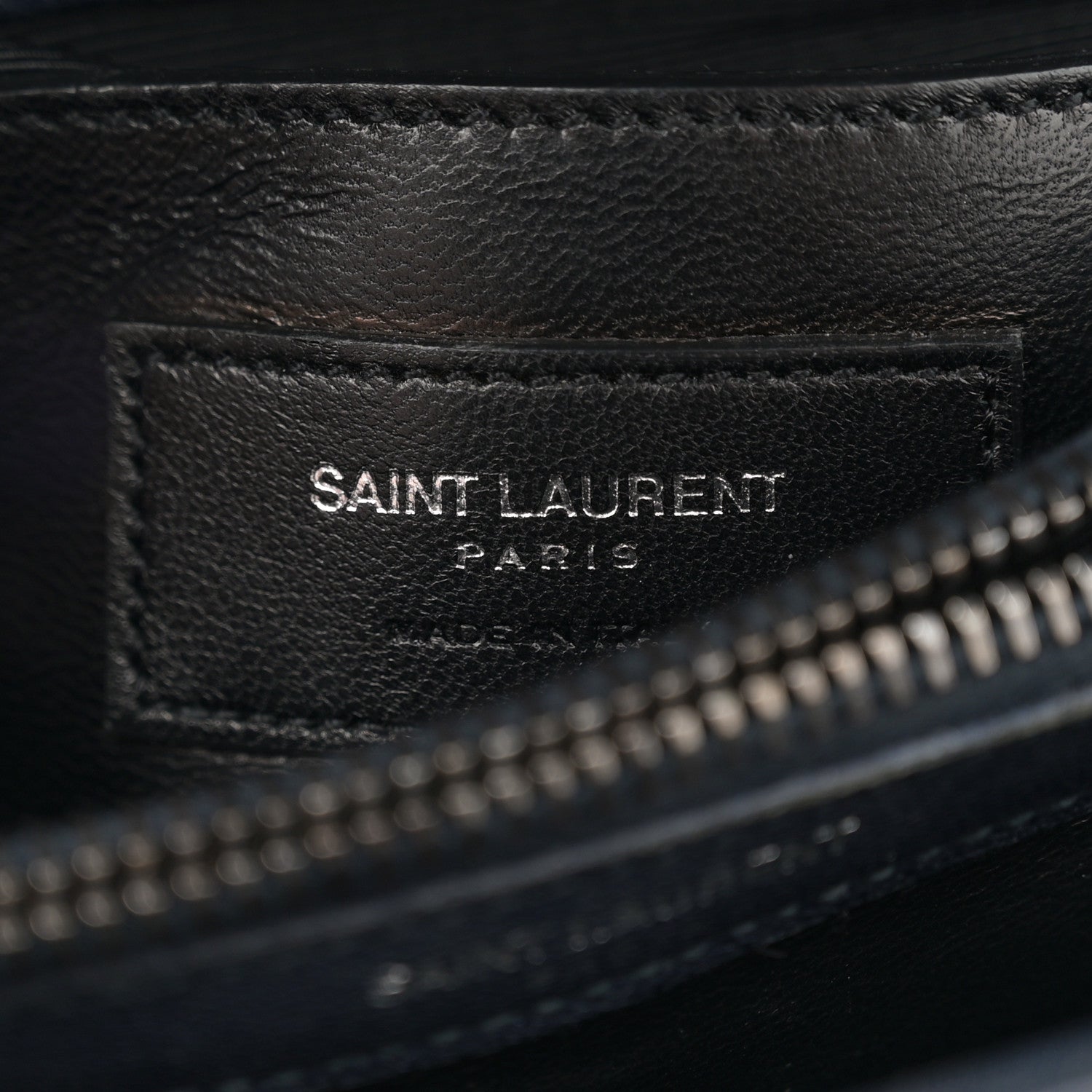 Saint Laurent Sheepskin Matelasse Chevron Monogram Medium College Bag Deep Marine 6 of 15