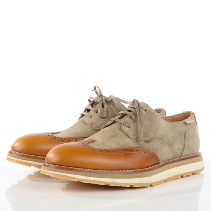 Louis Vuitton Calfskin Suede Superliner Derby Oxfords 8 Taupe Brown 3 of 9