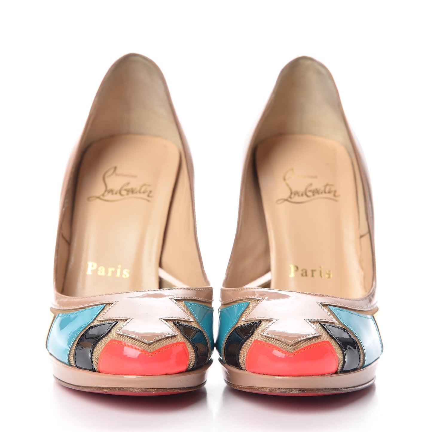 Patent Fluo Specchio Astrogirl 120 Pumps 35 Nude