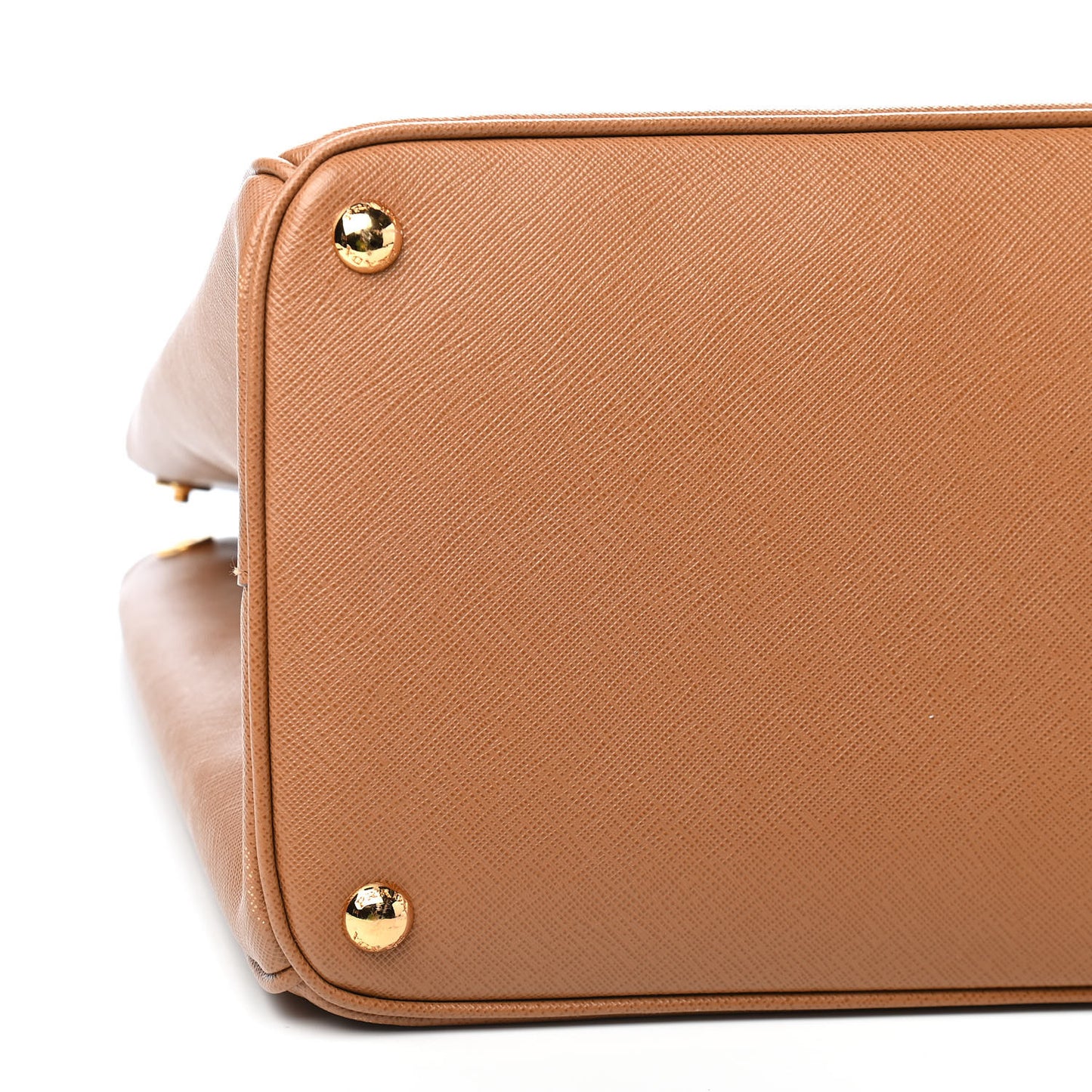 Saffiano Lux Extra Large Galleria Double Zip Tote Caramel