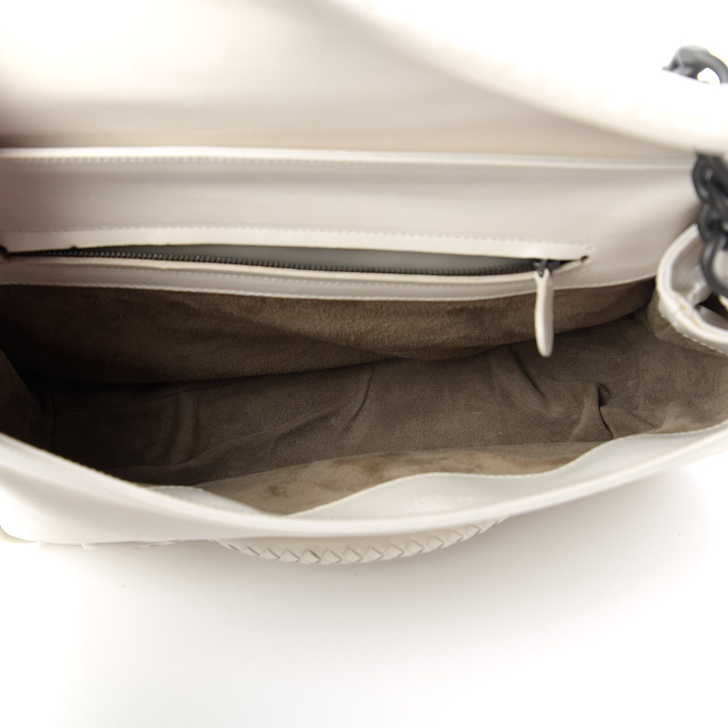 Bottega Veneta Intrecciato Rialto Shoulder Bag White 5 of 10
