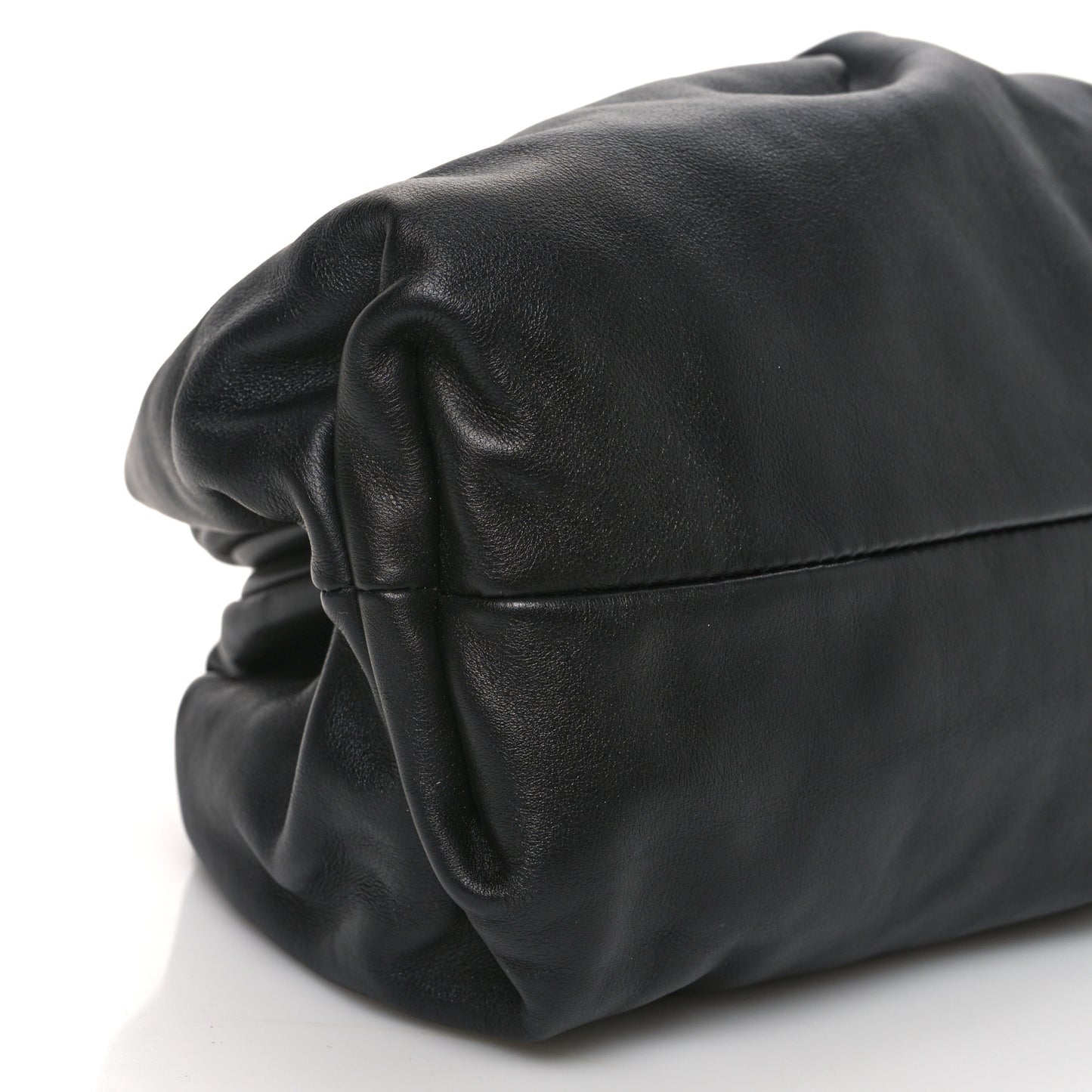 Smooth Butter Calf The Pouch Oversized Clutch Black