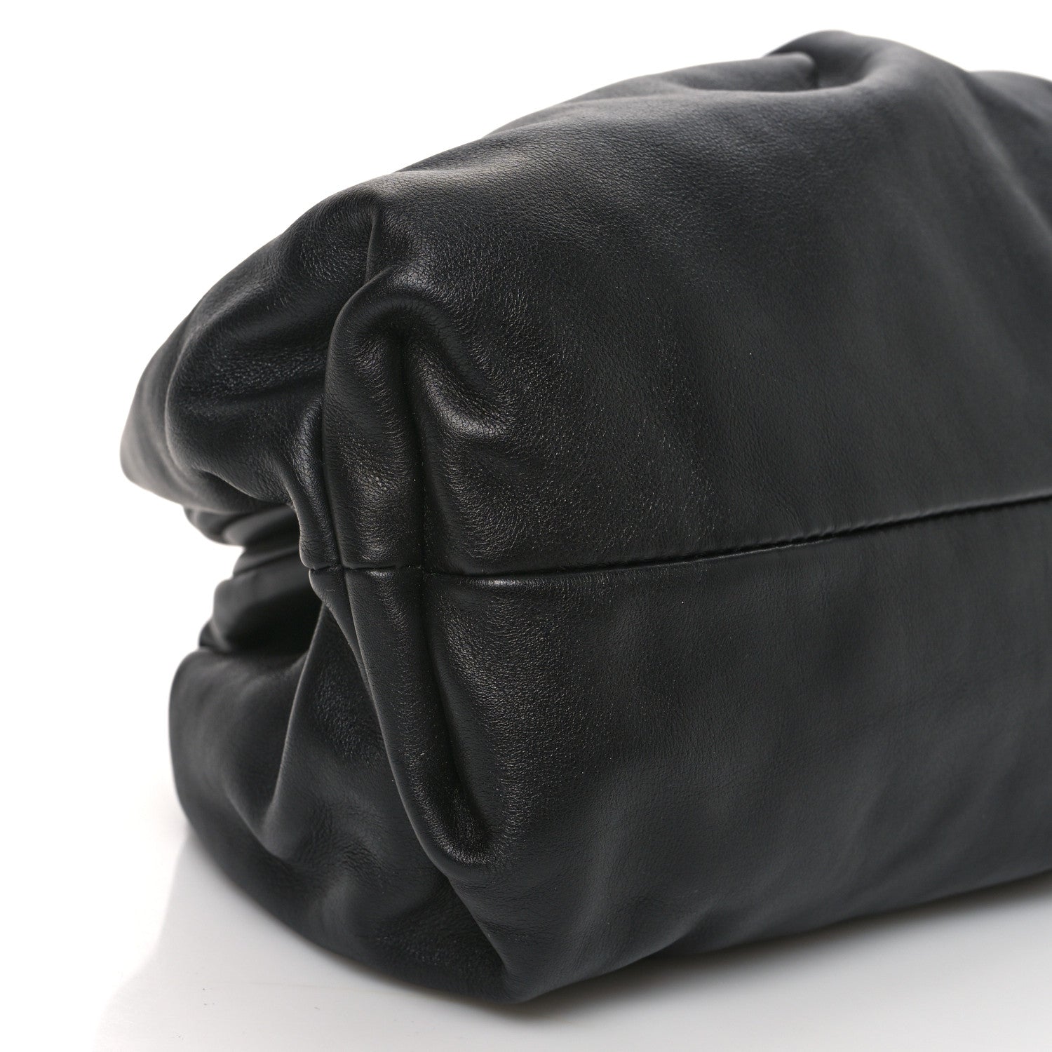 Bottega Veneta Smooth Butter Calf The Pouch Oversized Clutch Black 10 of 11
