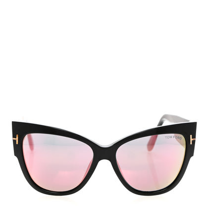 Tom Ford Acetate Anoushka Cat Eye Sunglasses TF371 Black 2 of 8