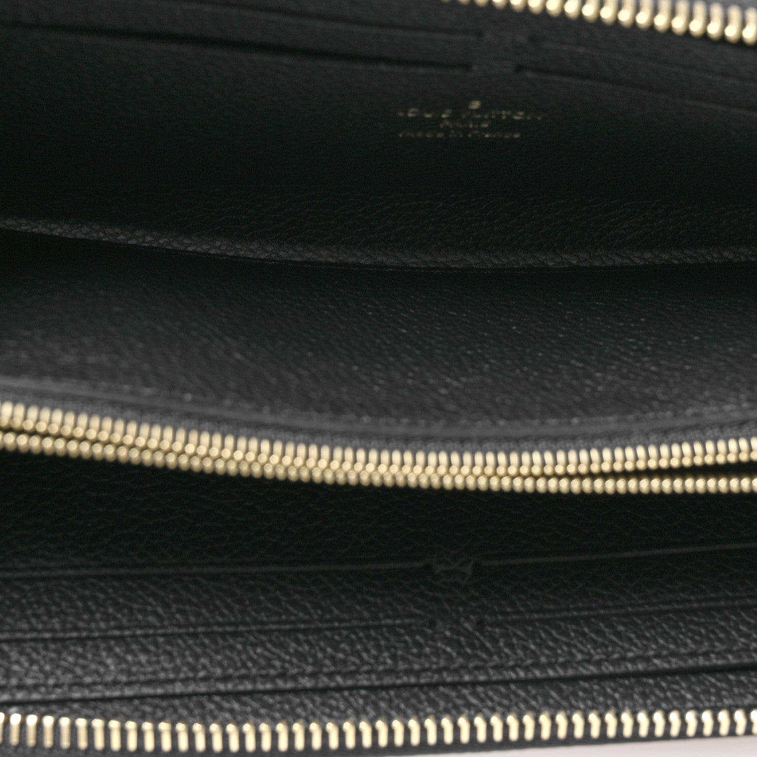Louis Vuitton Empreinte Monogram Giant Clemence Wallet Black Beige 4 of 7