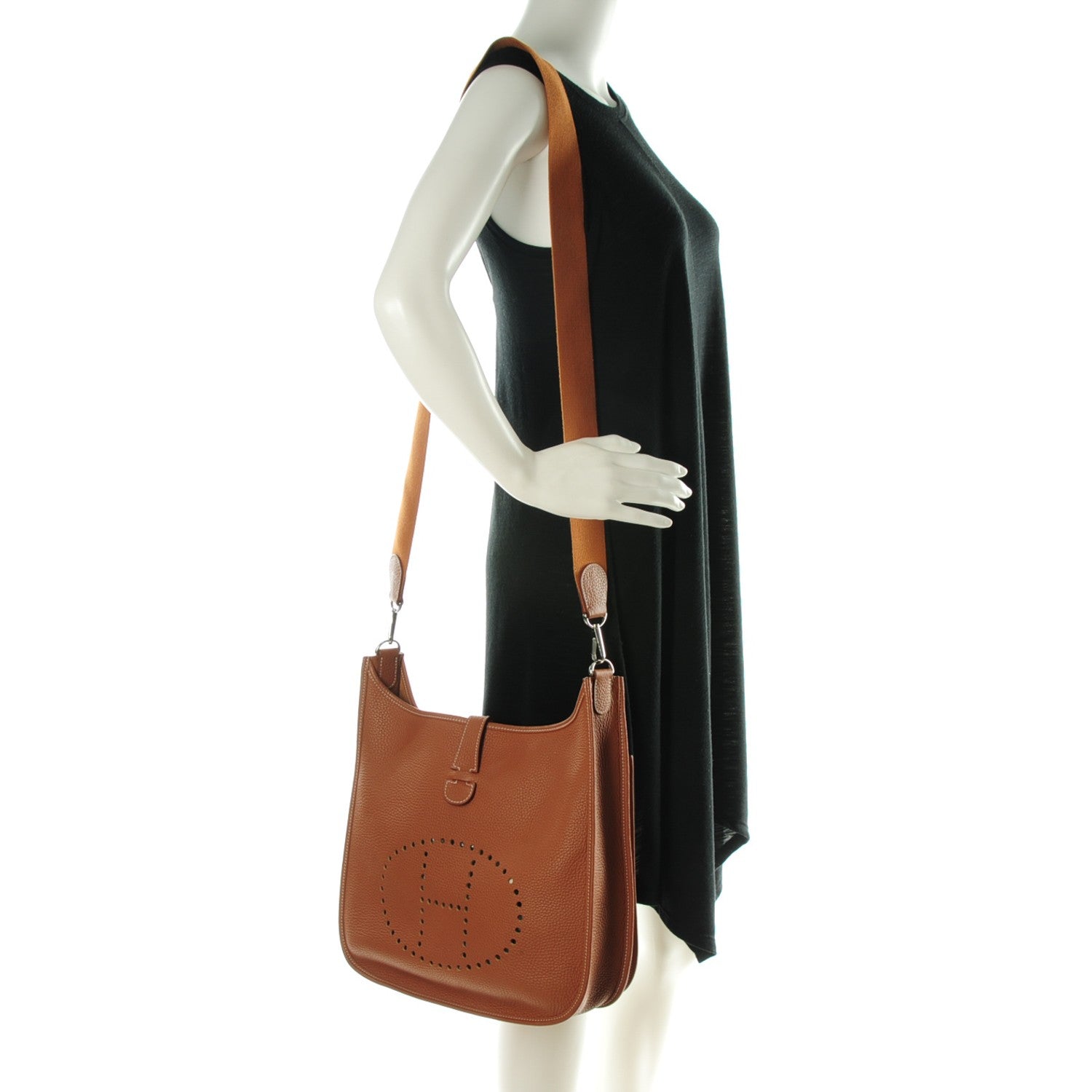 Hermes Taurillon Clemence Evelyne III GM Gold 2 of 7
