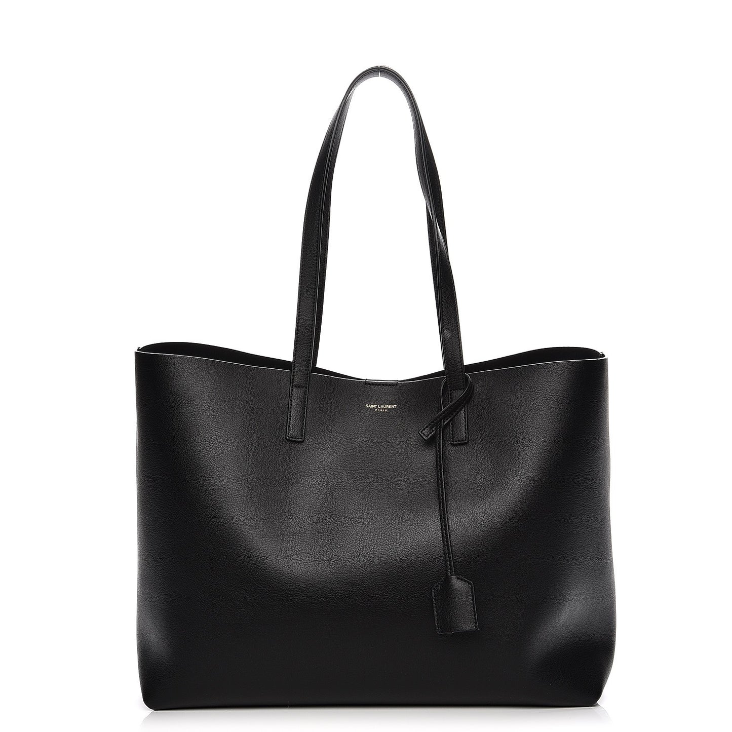 Calfskin Large Shopping Tote Black