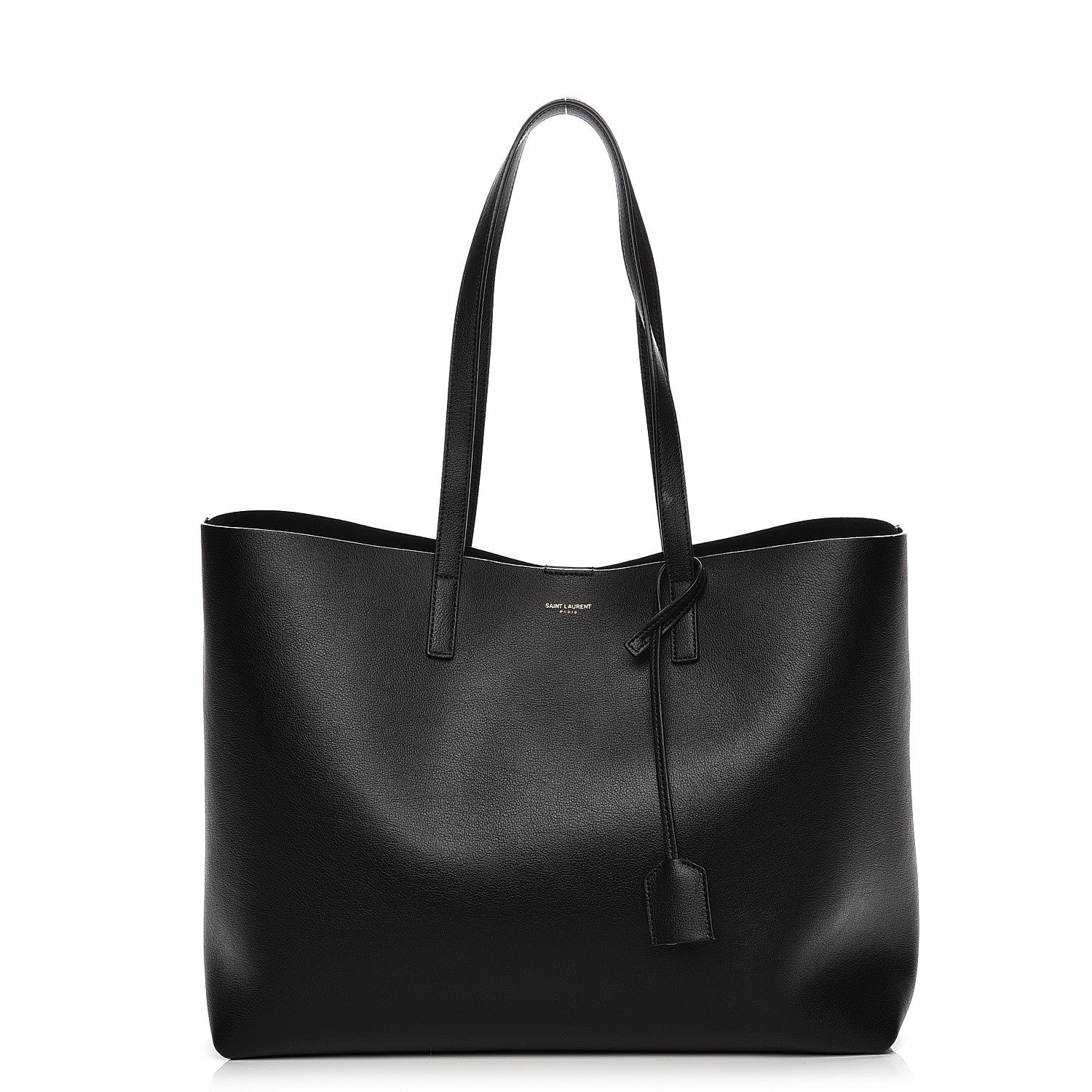 Saint Laurent Calfskin Large Shopping Tote Black 1 of 10