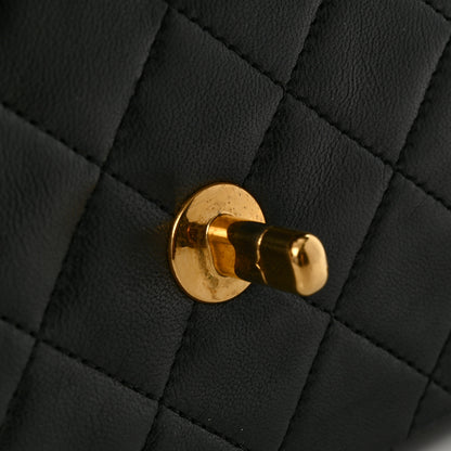 Chanel Lambskin Quilted Small Double Flap Black 14 of 16