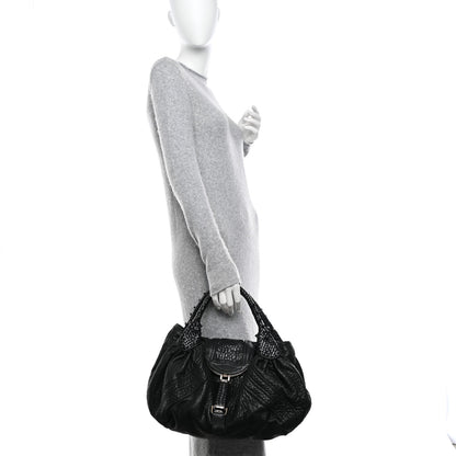 Fendi Nappa Nuvolata Spy Black 2 of 19