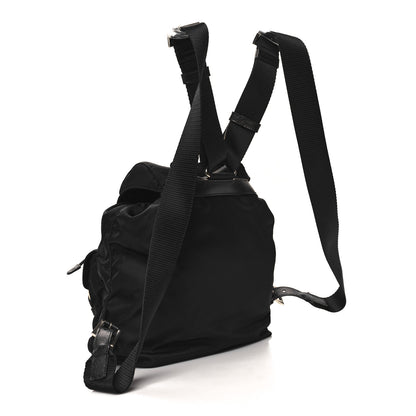 Prada Tessuto Nylon Saffiano Small Backpack Black 3 of 9
